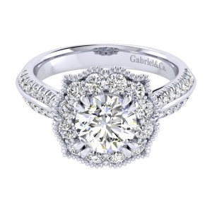 Gabriel 14 Karat Perfect Match Engagement Ring ER002C6ACW44JJ
