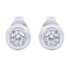 Gabriel Fashion 14 Karat Modern Stud Earrings EG466W45JJ