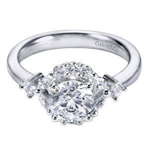 Gabriel 14 Karat Contemporary Engagement Ring ER6285W44JJ