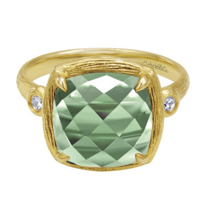 Gabriel Fashion 14 Karat Nature Ladies' Ring LR5697Y45GA