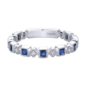 Gabriel Fashion 14 Karat Stackable Stackable Ladies' Ring LR4912W44SA
