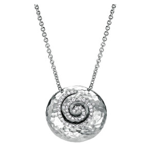 Gabriel Fashion Silver Organic Necklace NK3198SV5JJ