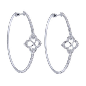 Gabriel Fashion 14 Karat Hoops Hoop Earrings EG12297W45JJ