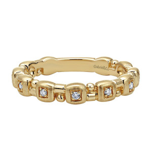 Gabriel Fashion 14 Karat Stackable Stackable Ladies' Ring LR5646Y45JJ