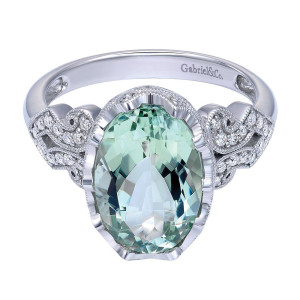 Gabriel Fashion 14 Karat Victorian Ladies' Ring LR5799W45GA