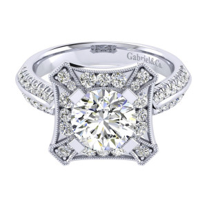 Gabriel 14 Karat Perfect Match Engagement Ring ER002C8AEW44JJ