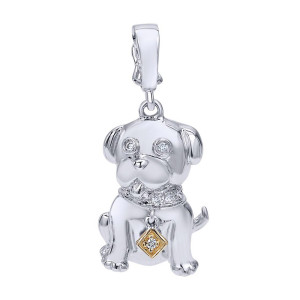 Gabriel Fashion 14 Karat Two-Tone Treasure Chests Charm Pendant PT871M44JJ