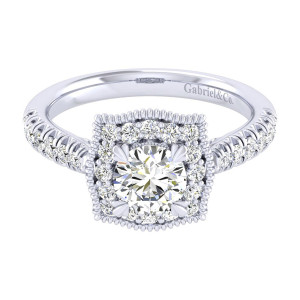 Gabriel 14 Karat Perfect Match Engagement Ring ER039B3AAW44JJ