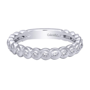 Gabriel Fashion 14 Karat Stackable Stackable Ladies' Ring LR4905W44JJ