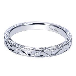 Gabriel 14 Karat Victorian Wedding Band WB9011W4JJJ