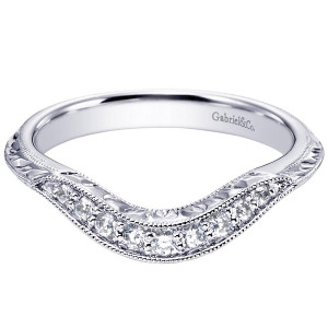 Gabriel 14 Karat Victorian Wedding Band WB5462W44JJ
