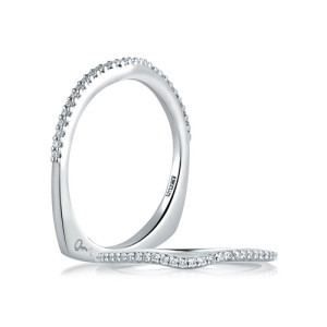 A.JAFFE Signature 14 Karat Diamond Wedding Ring MRS178 / 14