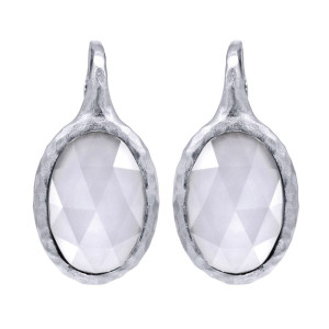 Gabriel Fashion Silver Organic Leverback Earrings EG12394SVJXW