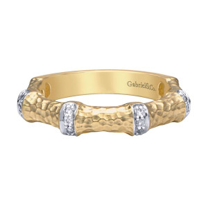 Gabriel Fashion 14 Karat Stackable Stackable Ladies' Ring LR4471Y44JJ