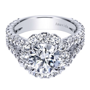 Gabriel 18 Karat Contemporary Engagement Ring ER8299W83JJ