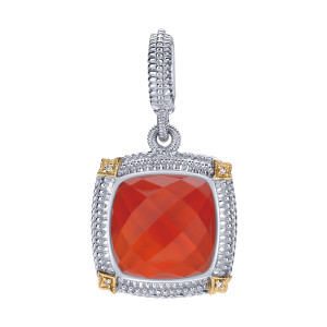 Gabriel Fashion Silver / 18 Karat Two-Tone Roman Pendant PT9365MY5XR