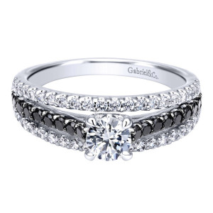 Gabriel 14 Karat Contemporary Engagement Ring ER911937R0W44BD