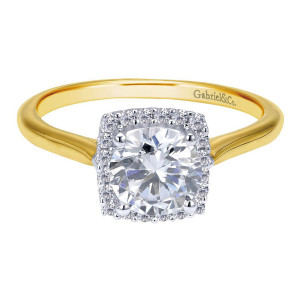 Gabriel 14 Karat Contemporary Engagement Ring ER7818M44JJ