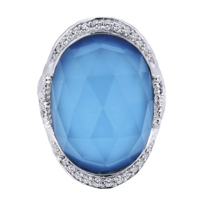 Gabriel Fashion Silver Byblos Ladies' Ring LR50581SVJMC