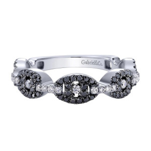 Gabriel Fashion 14 Karat Stackable Stackable Ladies' Ring LR6368W45BD