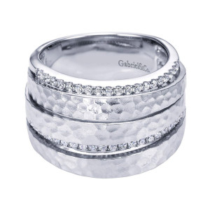 Gabriel Fashion 14 Karat Nature Ladies' Ring LR6179W45JJ
