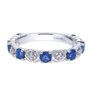 Gabriel Fashion 14 Karat Stackable Stackable Ladies' Ring LR4928W44SA