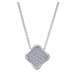 Gabriel Fashion Silver Organic Necklace NK4341SVJWS