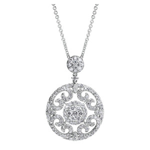 Gabriel Fashion 14 Karat Lace Necklace NK3954W45JJ