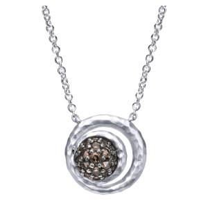 Gabriel Fashion Silver Organic Necklace NK4649SVJSQ