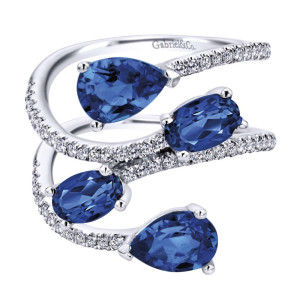 Gabriel Fashion 14 Karat Lusso Color Ladies' Ring LR50629W45SB