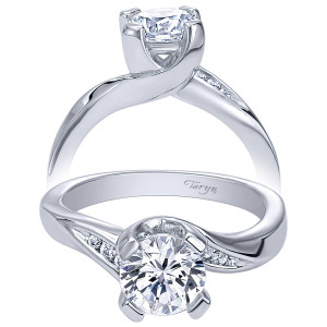 Taryn 14k White Gold Bypass Engagement Ring TE10307W44JJ