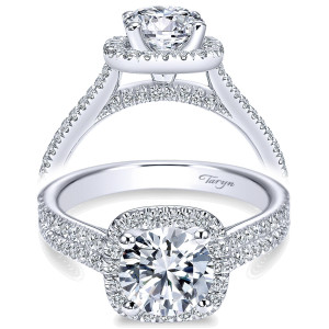 Taryn 14k White Gold Round Halo Engagement Ring TE6984W44JJ
