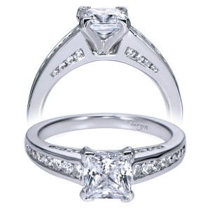 Taryn 14k White Gold Round Straight Engagement Ring TE7885W44JJ