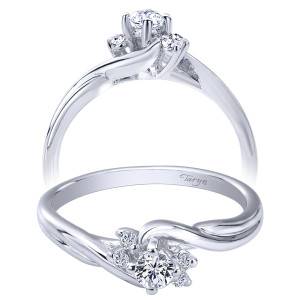 Taryn 14k White Gold Bypass Engagement Ring TE910938W44JJ
