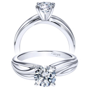 Taryn 14k White Gold Round Straight Engagement Ring TE9175W4JJJ
