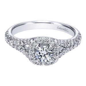 Gabriel 14 Karat Contemporary Engagement Ring ER910099W44JJ