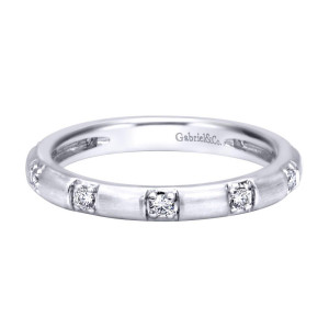 Gabriel Fashion 14 Karat Stackable Stackable Ladies' Ring LR4836W44JJ