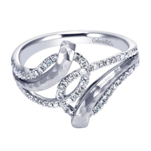 Gabriel Fashion 14 Karat Nature Ladies' Ring LR6294W45JJ