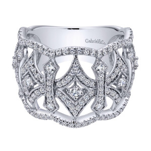 Gabriel Fashion 14 Karat Victorian Ladies' Ring LR50680W45JJ