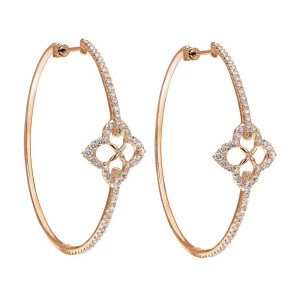 Gabriel Fashion 14 Karat Hoops Hoop Earrings EG12297K45JJ