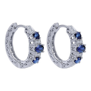 Gabriel Fashion 14 Karat Huggies Huggie Earrings EG9549W45SA