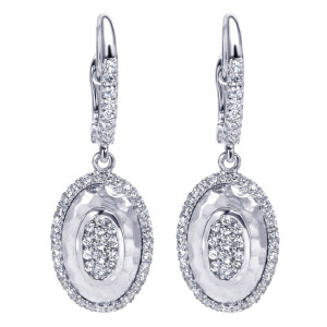 Gabriel Fashion 14 Karat Nature Drop Earrings EG11485W45JJ