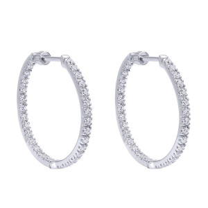 Gabriel Fashion 14 Karat Hoops Hoop Earrings EG697W45JJ