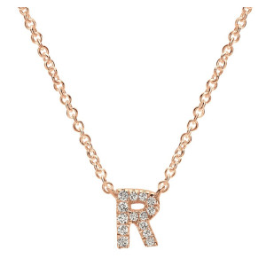 Gabriel Fashion 14 Karat Initial Initial Necklace NK4577R-K45JJ