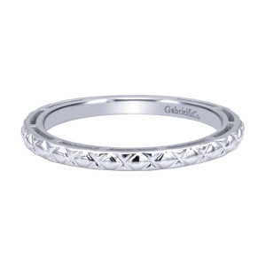 Gabriel Fashion 14 Karat Stackable Stackable Ladies' Ring LR4583W4JJJ