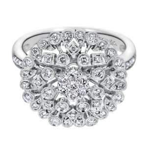 Gabriel Fashion 14 Karat Victorian Ladies' Ring LR50033W45JJ