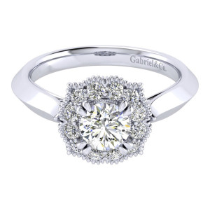 Gabriel 14 Karat Perfect Match Engagement Ring ER001B3ACW44JJ