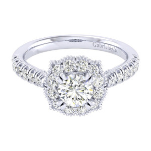 Gabriel 14 Karat Perfect Match Engagement Ring ER039B3ACW44JJ