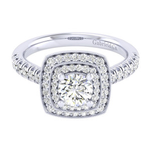 Gabriel 14 Karat Perfect Match Engagement Ring ER039B3AGW44JJ