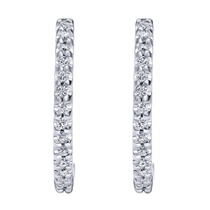 Gabriel Fashion 14 Karat Huggies Huggie Earrings EG9980W44JJ